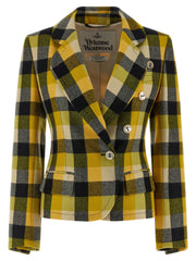 Women's Bicolor Virgin Wool Blazer Clothing