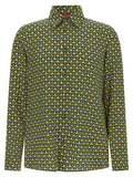 Men's Bicolor Silk Blouse