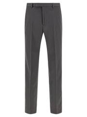 Men's Gray Wool Dress Pants