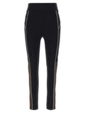 Women's Black Polyamide Leggings Clothing