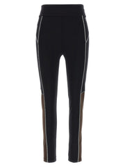 Women's Black Polyamide Leggings Clothing