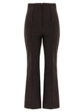 Women's Brown Polyamide Athletic Pants