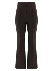 Women's Brown Polyamide Athletic Pants