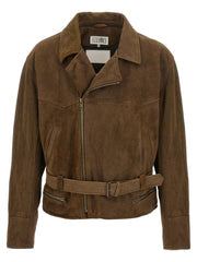 Men's Brown Calfskin Leather Jacket Clothing