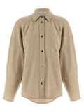 Women's Beige Cashmere Blouse