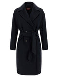 Women's Blue Cashmere Coat Clothing