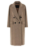 Women's Beige Cashmere Coat Clothing