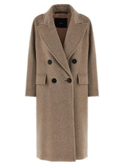 Women's Beige Cashmere Coat Clothing