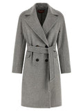 Women's Gray Cashmere Coat Clothing