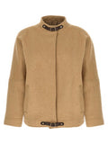 Women's Beige Cashmere Bomber Clothing