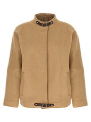 Women's Beige Cashmere Bomber Clothing