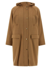 Women's Beige Polyamide Parka Clothing