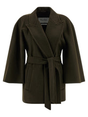 Women's Bicolor Wool Coat Clothing