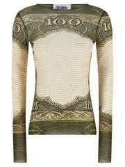 Women's Multicolor Polyamide Long Sleeve T-Shirt