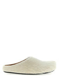 Men's White Calfskin Mules