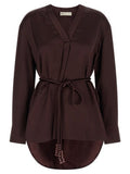 Women's Bordeaux Viscose Blouse