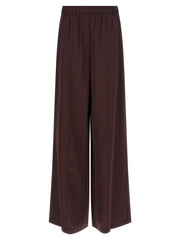 Women's Bordeaux Viscose Casual Pants