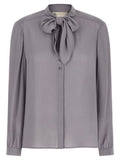 Women's Gray Viscose Blouse