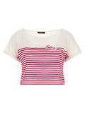Women's Fuchsia Cotton T-Shirt