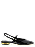 Women's Black Calfskin Ballet Flats