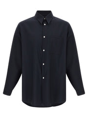 Men's Blue Virgin Wool Blouse