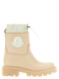 Women's Beige Pvc Ankle Boots