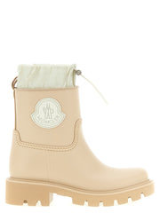 Women's Beige Pvc Ankle Boots