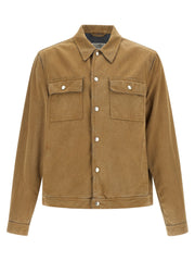 Men's Beige Cotton Denim Jacket Clothing