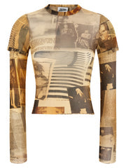 Women's Multicolor Polyamide T-Shirt