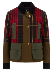 Women's Multicolor Cotton Full-Length Jacket Clothing