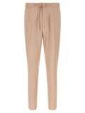 Men's Beige Linen Joggers (workout Pants)
