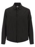 Men's Black Polyester Blouse