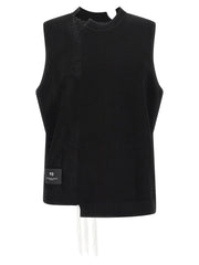 Men's Black Rayon Sleeveless Jacket Clothing