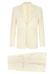 Men's White Wool Two-Piece Suit