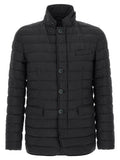 Men's Blue Polyamide Full-Length Jacket Clothing