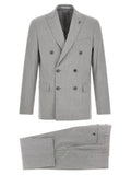 Men's Gray Polyester Two-Piece Suit