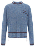 Men's Blue Cotton Cardigan Clothing