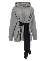 Women's Gray Cotton Short Dress