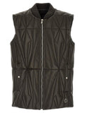 Men's Brown Lamb Leather Sleeveless Jacket Clothing