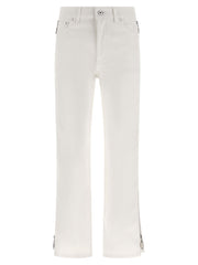 Women's White Cotton Jeans Denim Clothing