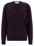Women's Purple Merino Wool Cardigan Clothing