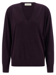 Women's Purple Merino Wool Cardigan Clothing