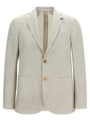Men's Gray Copper Blazer Clothing