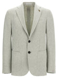 Men's Bicolor Linen Blazer Clothing