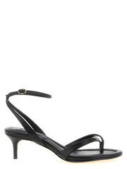 Women's Nelly Heel Sandal Black Cow Leather