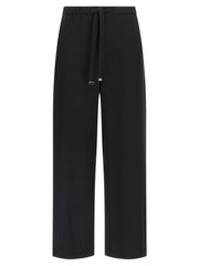 Women's Black Virgin Wool Joggers (workout Pants)