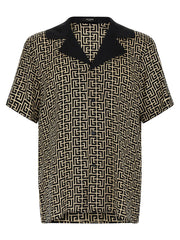 Men's Bicolor Viscose Blouse