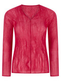 Women's Fuchsia Polyester Shirt