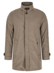 Men's Gray Polyester Shell Jacket Clothing