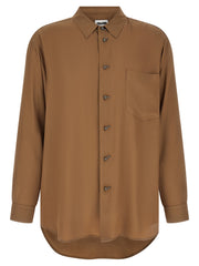 Men's Brown Acetate Blouse